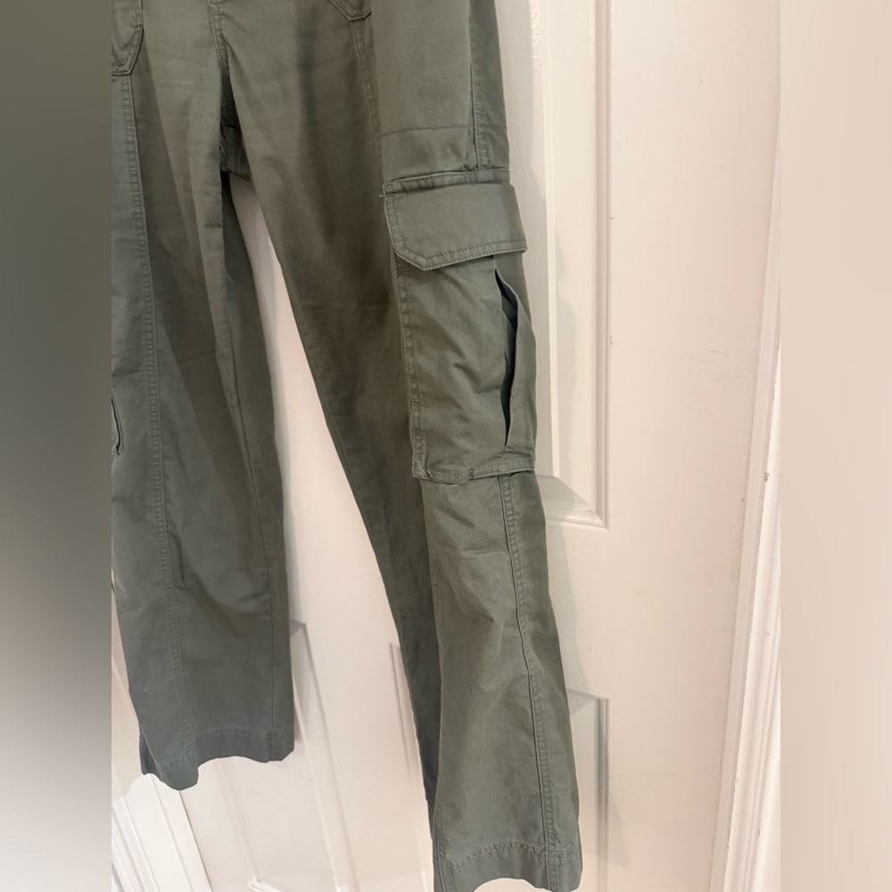 Y2K Abercrombie Fitch Military Utility Cargo Women 8 Pants Straight Leg Outdoor - Picture 9 of 13